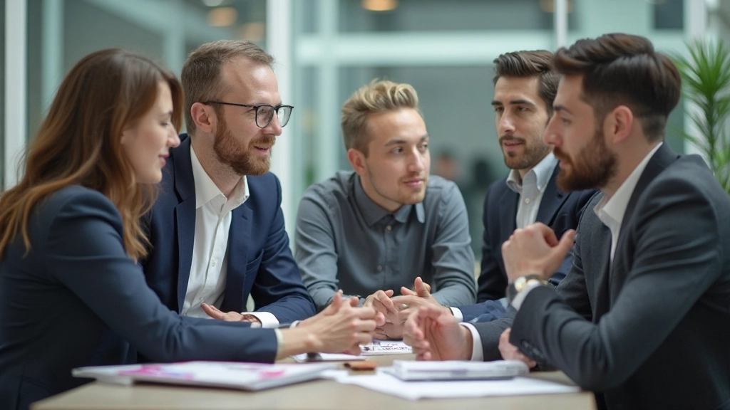 Tímová diskusia počas workshopu o prezentačných zručnostiach