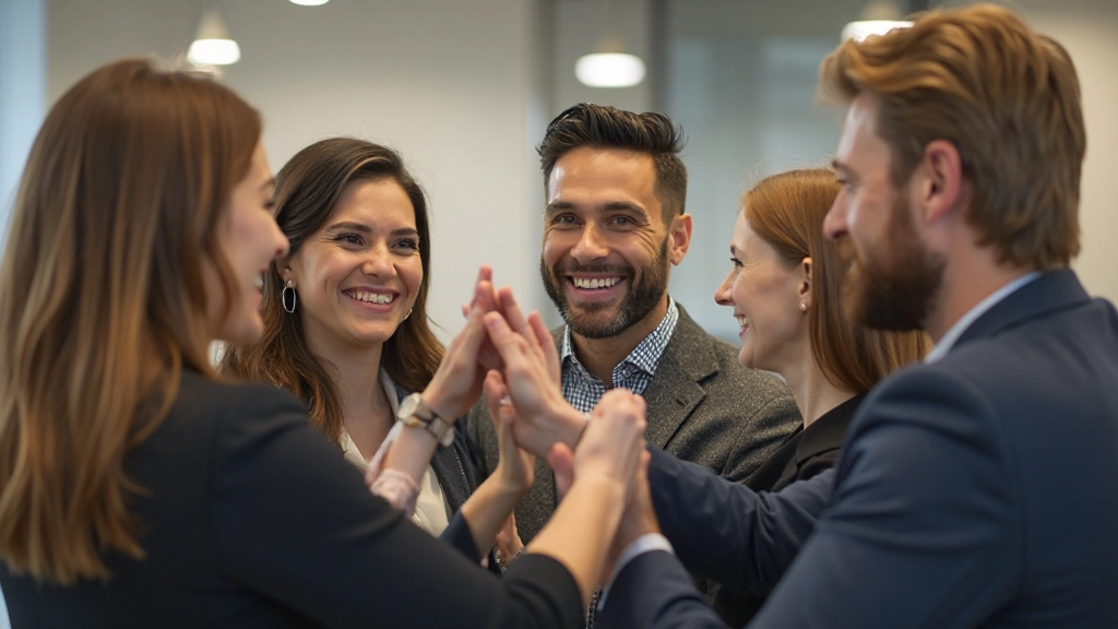 Rozmanitý tím sa slávi úspechom v modernom kancelárskom prostredí