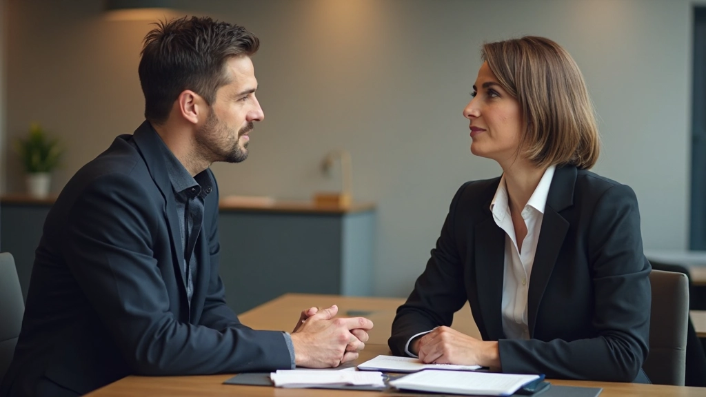 Dvaja podnikatelia vedú profesionálny obchodný rozhovor