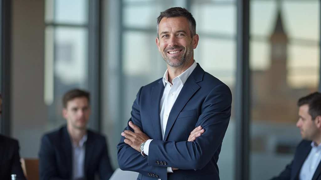 Profesionálna prezentácia v korporátnom prostredí s vedúcim tímu pred publikom